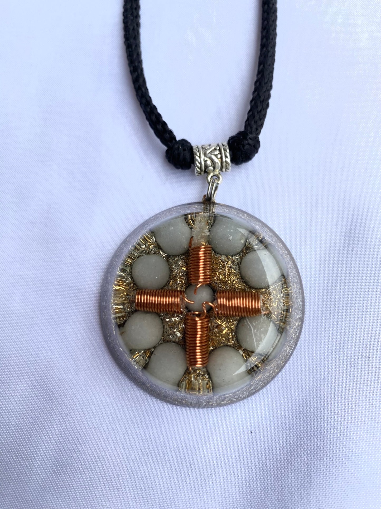 Angelite Deluxe Orgone Power Pendant