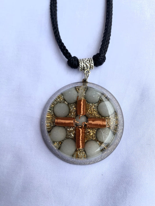 Angelite Deluxe Orgone Power Pendant